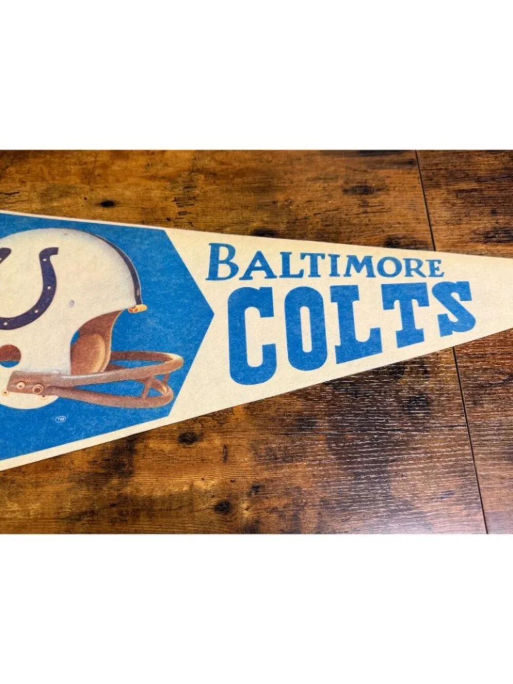 Vintage NFL Baltimore Colts pennant